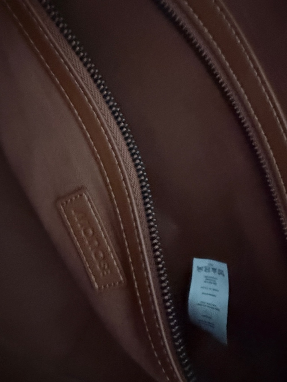 MONOS Brown Leather Tote - Structured Everyday/Travel Carry - Picture 11 of 16
